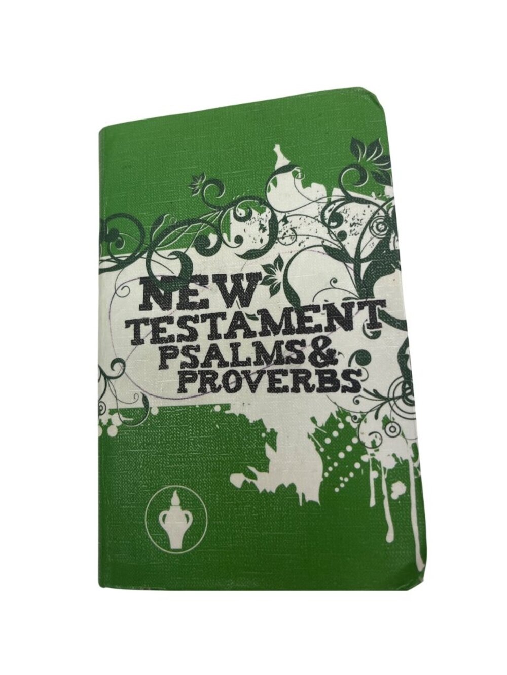 New Testament Psalms & Proverbs Pocket Edition Green Floral Cover 4.5" x 3" A19